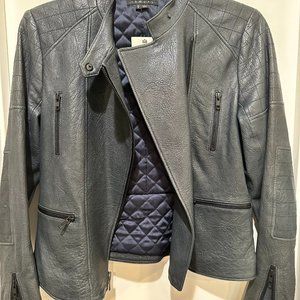 Theory Lamb Leather Biker Jacket
